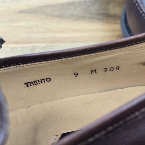 Mezlan Mens 9M Trento Brown Leather Slip On Business Casual Daily Penny Loafer - Picture 13 of 13